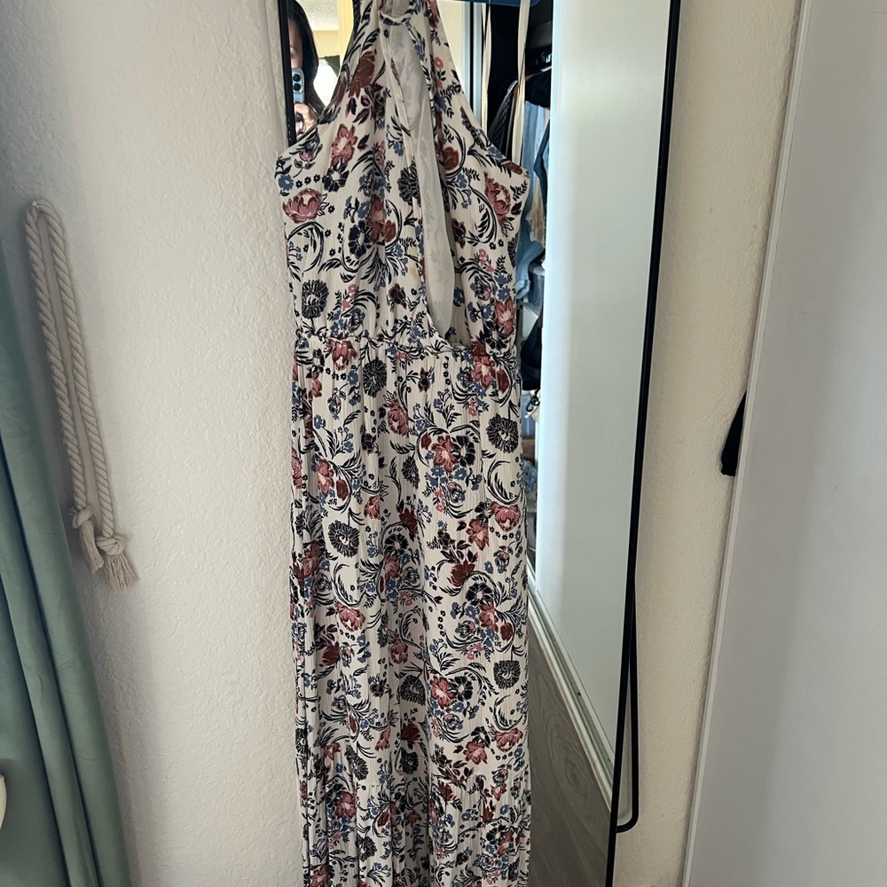 American Eagle Outfitters Floral Halter Maxi Dress – Size S